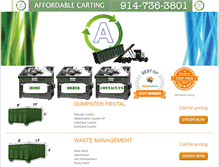 Tablet Screenshot of dumpsterboss.com